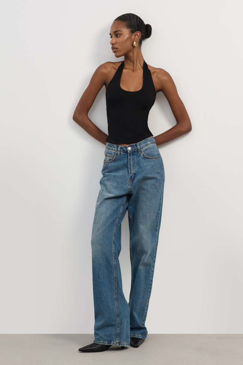 Топ с вырезом халтер Mollis, цвет: Черный, 18-27-4115/1 купить онлайн Топ с вырезом халтер Mollis, цвет: Черный, 18-27-4115/1 купить онлайн