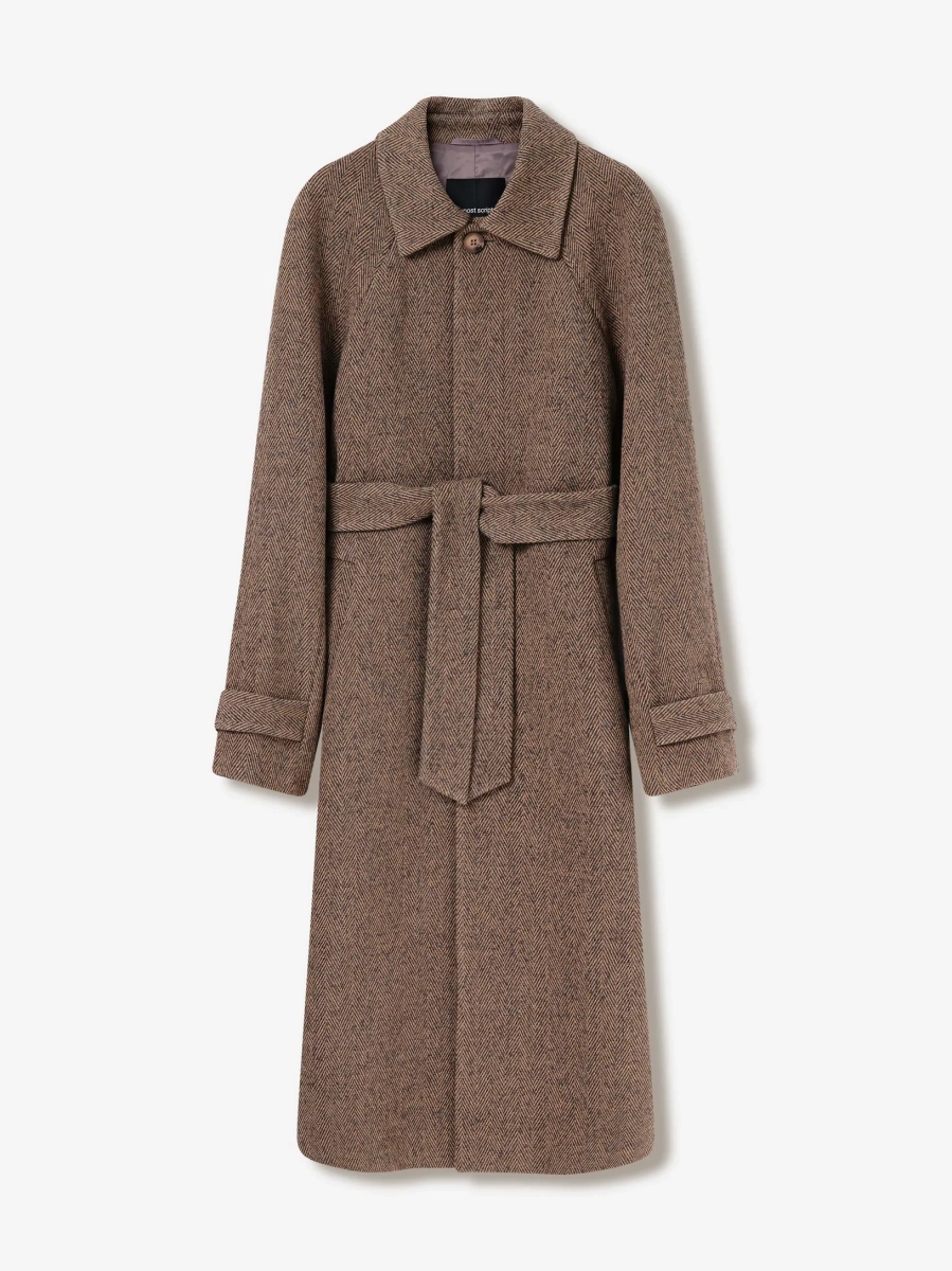 Однобортное пальто оверсайз из шерсти p.p.s., цвет: мультиколор, 1114.000.00.00.637 купить онлайн