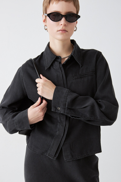 Костюм: рубашка+юбка MIA AIM, цвет: Черный, MIA651 купить онлайн