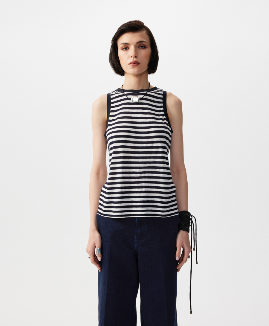 Топ в полоску