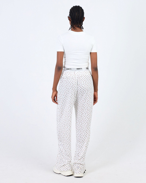 Брюки свободного кроя с двойным поясом ASIA ST 71, цвет: белый, Ast71.pants-relax-white купить онлайн
