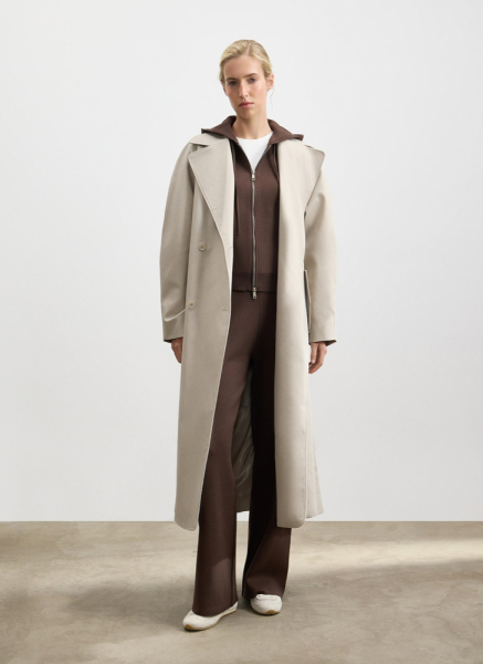 Тренч с объемным рукавом