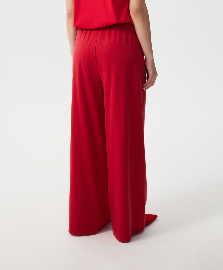 Брюки с поясом на резинке GLVR, цвет: красный, 126G25GAC5603 купить онлайн