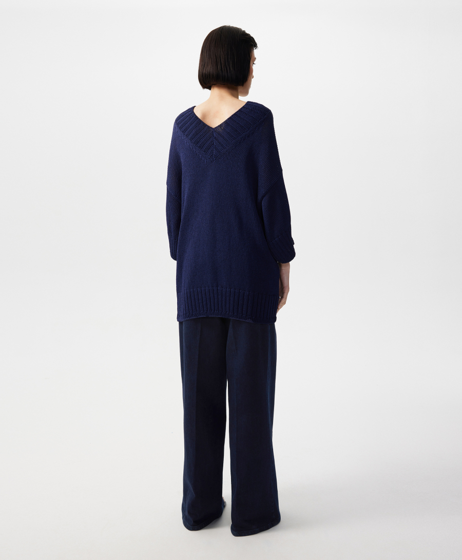 Джемпер оверсайз удлиненный GLVR, цвет: Черный, 126G23GAC3107 купить онлайн