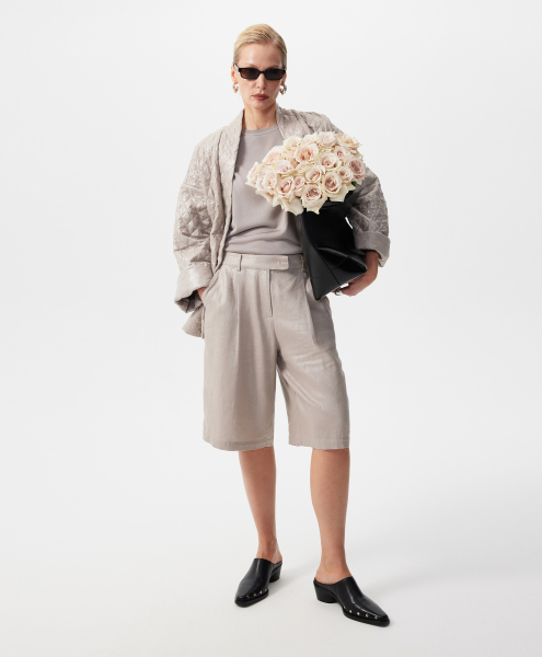 Стеганая легкая куртка GLVR, цвет: серый, 126G22GAC4113 купить онлайн