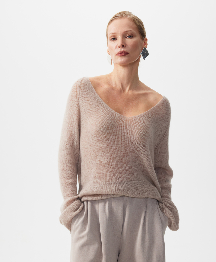 Джемпер вязаный тонкий