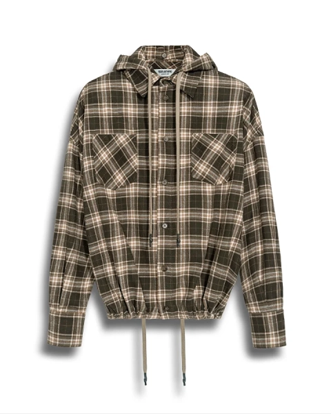 Рубашка верхний слой YOUR ANTIHERO, цвет: хаки, 07fs0101 купить онлайн