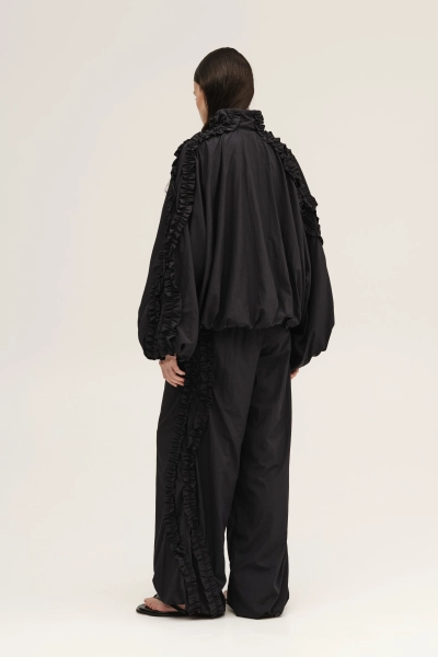 Брюки с поплывшими лампасами UNKE, цвет: Черный, 2602T001N_BL купить онлайн