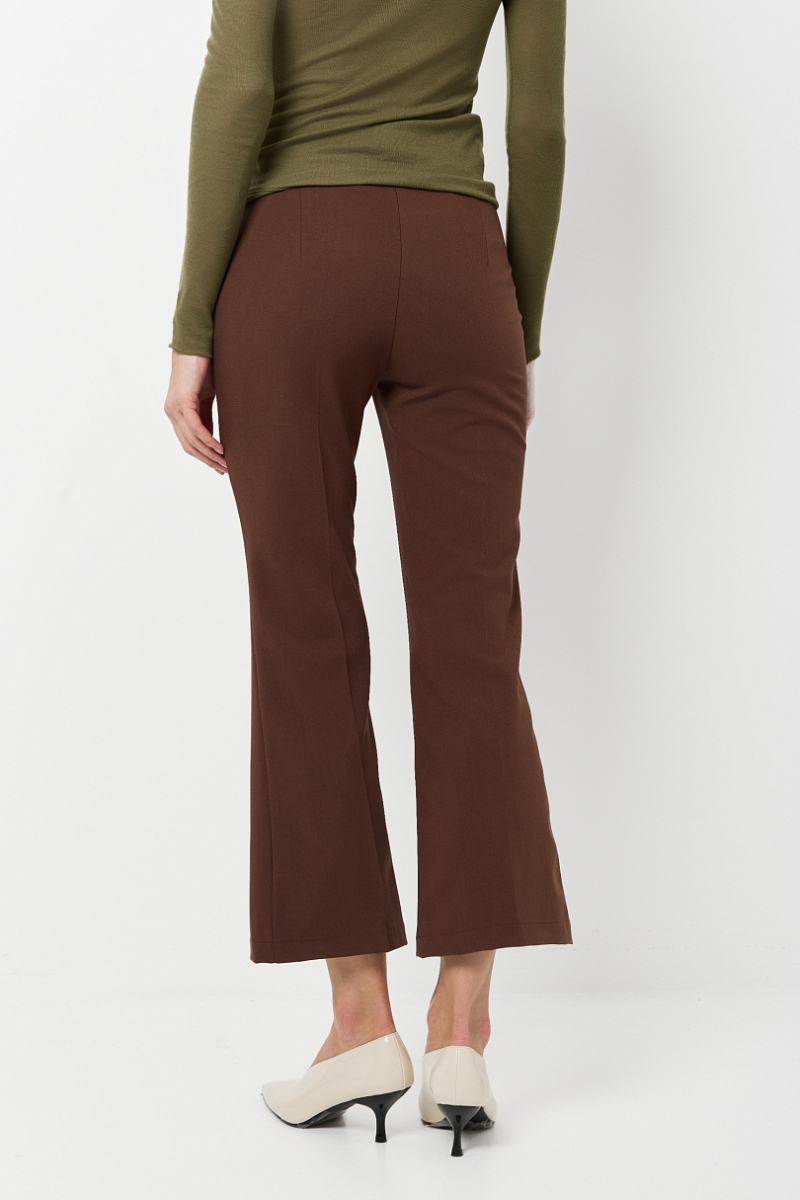 Брюки укороченные Ricoco, цвет: шоколадный, 7044/1 купить онлайн
