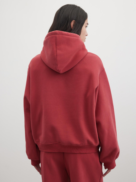 Утепленное худи с капюшоном Chaika, цвет: красный, AW25HO01-44 купить онлайн