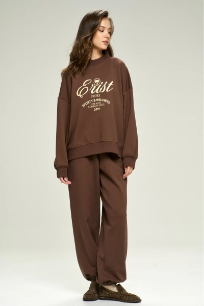 Свитшот Wellness Brown Erist store, цвет: коричневый, НФ-00002805 купить онлайн Свитшот Wellness Brown Erist store, цвет: коричневый, НФ-00002805 купить онлайн