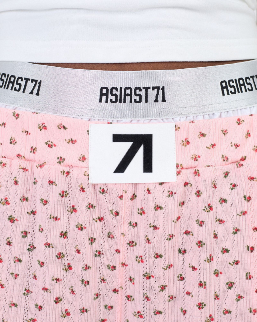 Брюки свободного кроя с двойным поясом ASIA ST 71, цвет: розовый, Ast71.pants-relax-pink купить онлайн