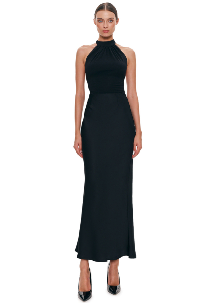 Юбка макси из сатина