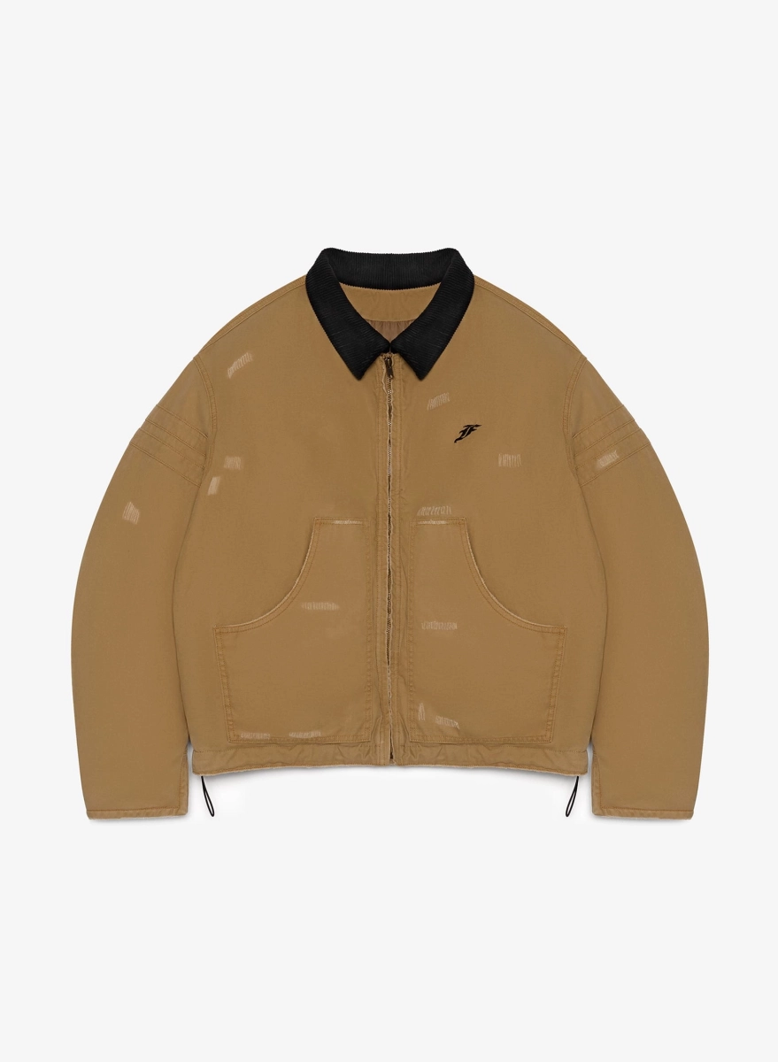 Куртка из канваса F | ABLE, цвет: бежевый, JCKT-FBL-CNVS-BG купить онлайн