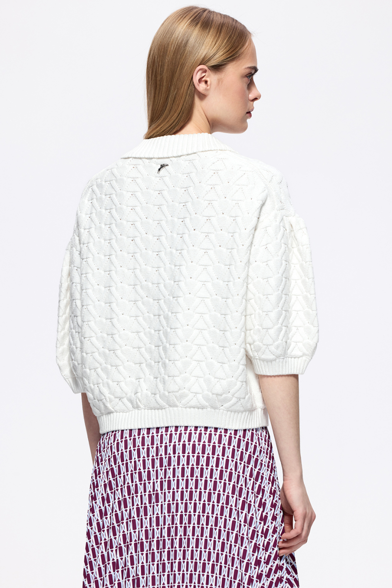 Джемпер вязаный женский DREAMS BY ALENA AKHMADULLINA, цвет: белый, 126104140304558/102000 купить онлайн