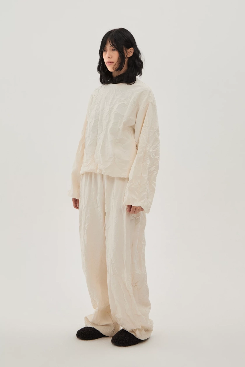 Свитшот мятый UNKE, цвет: белый, 2601SS001PV_WH купить онлайн