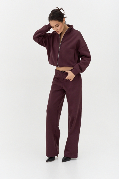 Брюки утепленные Ricoco, цвет: сливовый, 6098/3 купить онлайн Брюки утепленные Ricoco, цвет: сливовый, 6098/3 купить онлайн