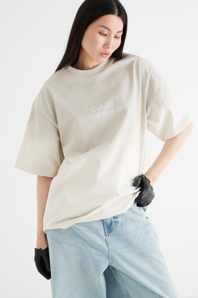 Футболка «Камень» CULTBASE, цвет: серый,  купить онлайн