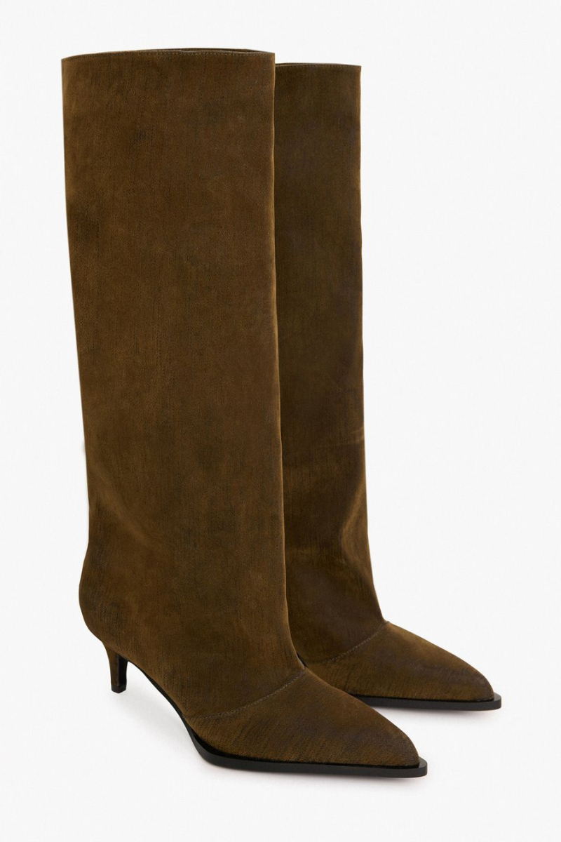 Сапоги из денима Lera Nena, цвет: коричневый LNU.402.18694.700 купить онлайн