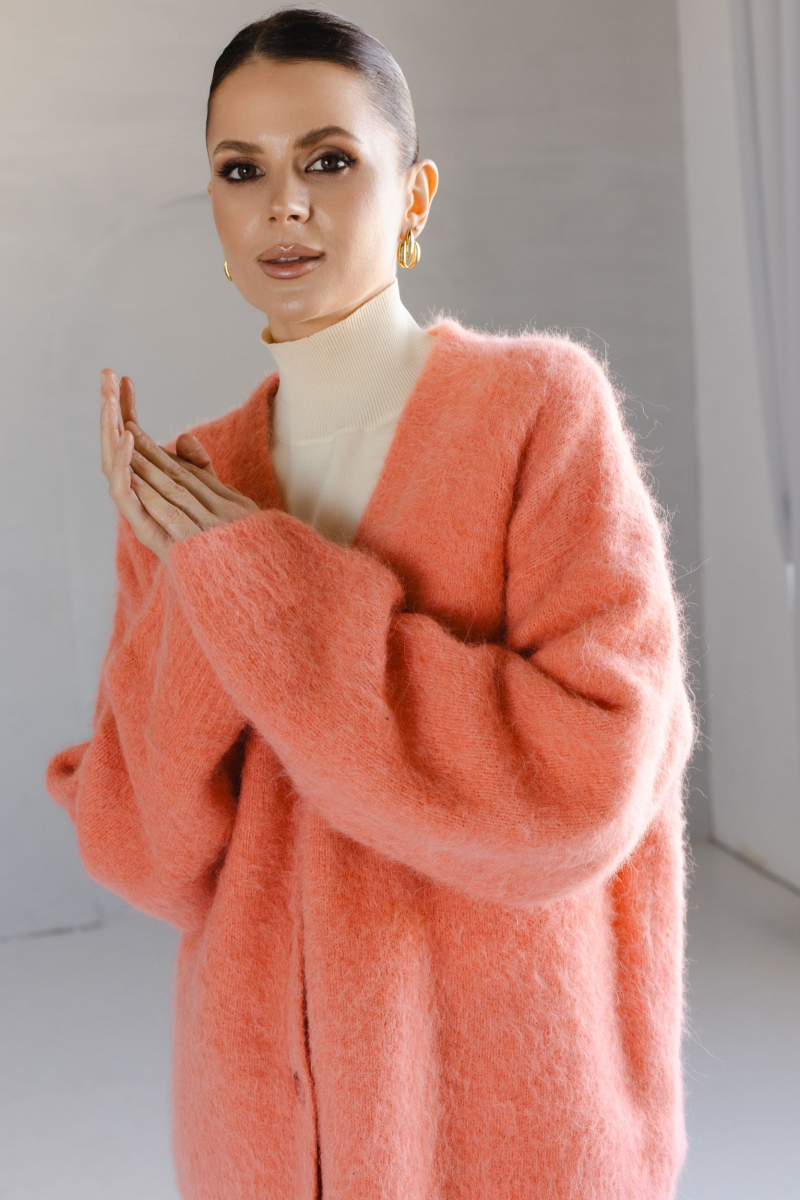 Кардиган альпака VLVT, цвет: красный, 00-00005308 купить онлайн