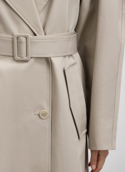 Тренч с объемным рукавом ALL WE NEED, цвет: бежевый,  купить онлайн