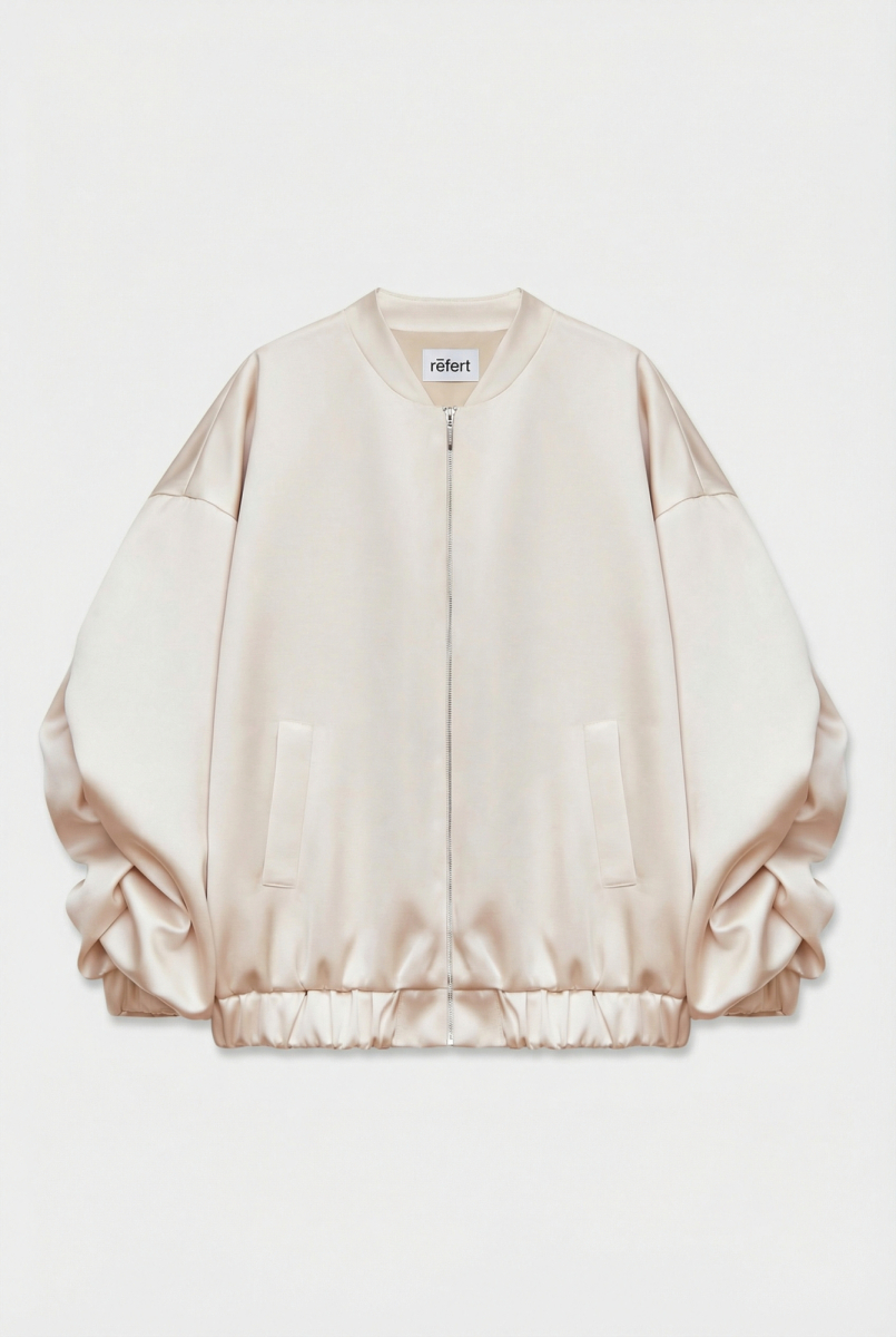 Бомбер из сатина