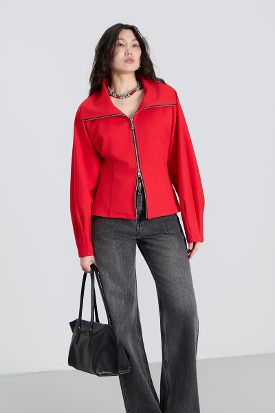Джемпер на молнии MIA AIM, цвет: красный, MIA739 купить онлайн