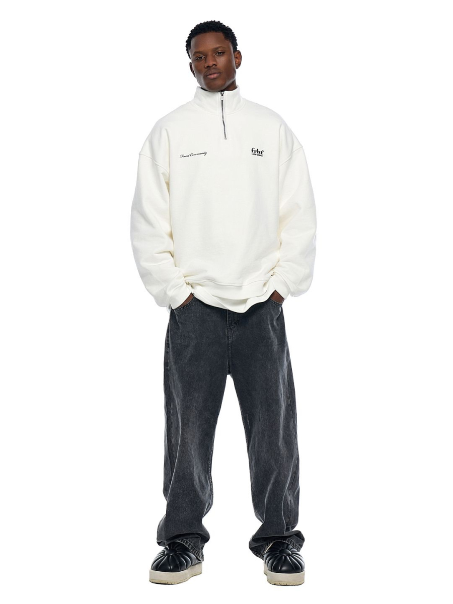 Свитшот FRHT, цвет: молочный, SWTHLFZIPMLK купить онлайн