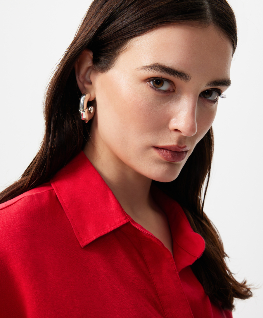 Блузка с коротким рукавом GLVR, цвет: красный, 126G25GAC2213 купить онлайн