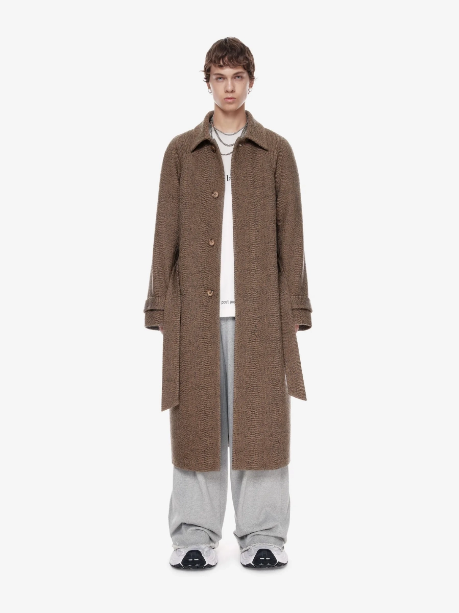 Однобортное пальто оверсайз из шерсти p.p.s., цвет: мультиколор, 1114.000.00.00.637 купить онлайн