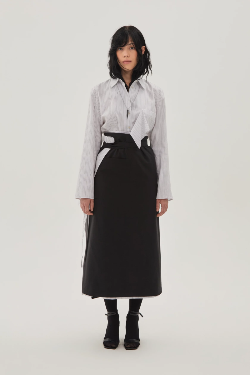 Юбка фартук миди