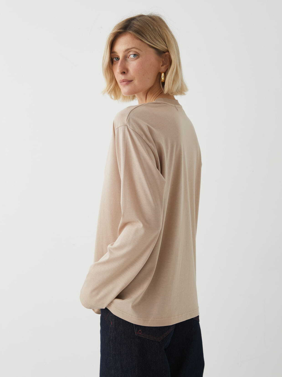 Лонгслив (модал) Marou, цвет: бежевый, Mar_26021503 купить онлайн