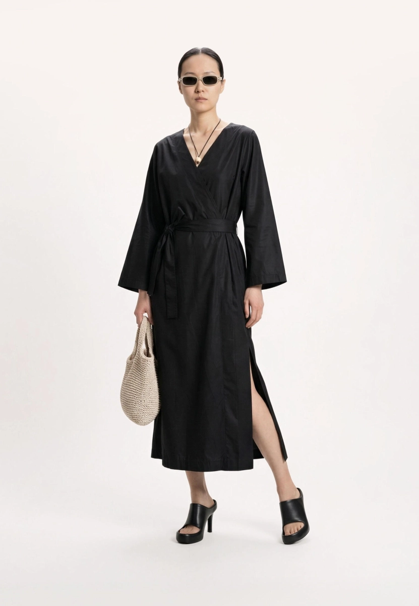 Женское платье с запахом MUTED, цвет: Черный, 904737.WDRS0026_Black купить онлайн