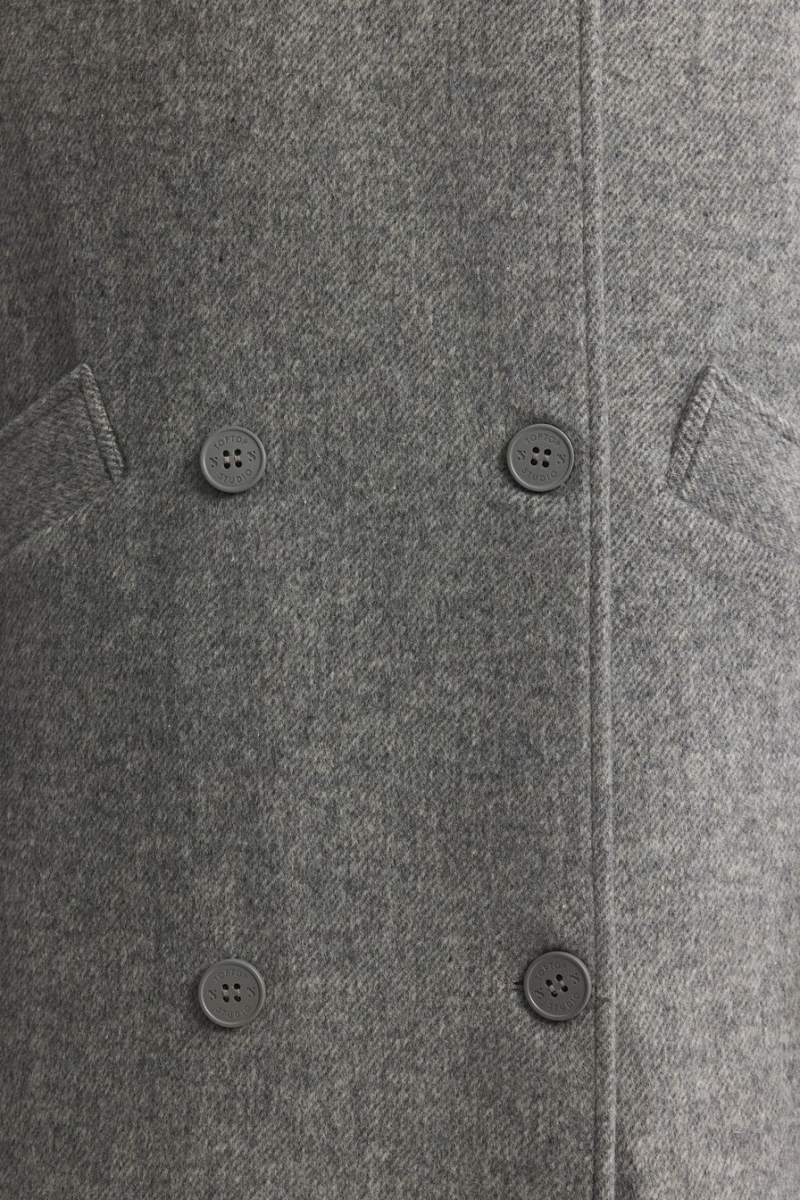 Пальто из смесовой шерсти TOPTOP, цвет: серый, TTS.041.14157.801 купить онлайн