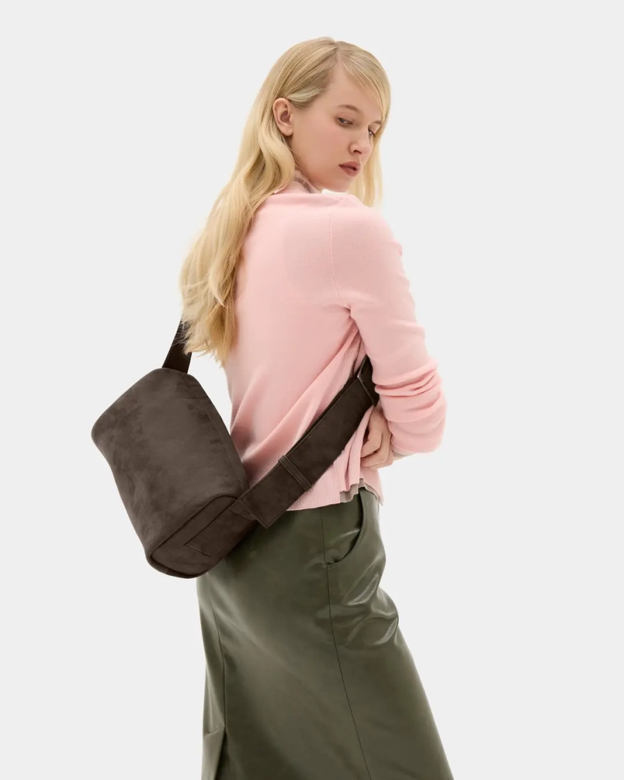 Сумка на широком ремне Arny Praht, цвет: коричневый  купить онлайн