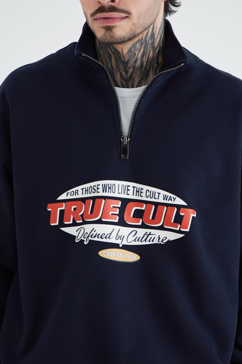 Анорак с принтом CULTBASE, цвет: синий,  купить онлайн