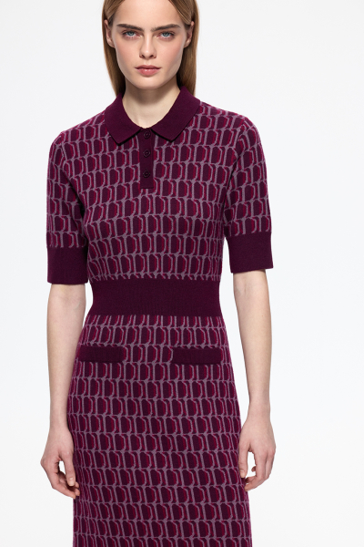 Платье вязаное женское DREAMS BY ALENA AKHMADULLINA, цвет: фиолетовый, 126104070304559/712000 купить онлайн