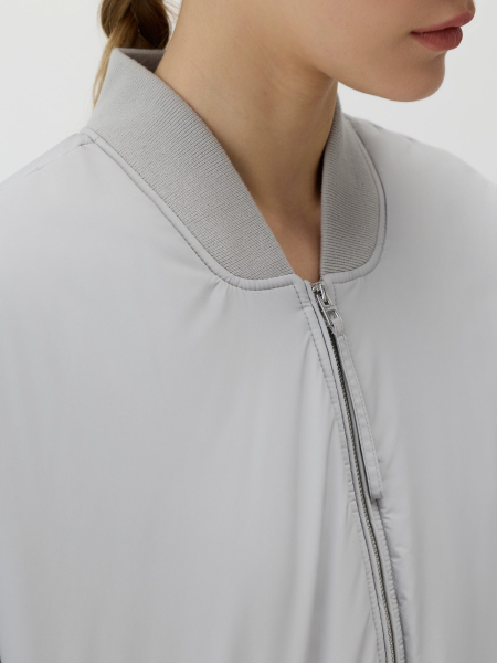 Утепленная куртка-бомбер Conso, цвет: серый, SES 260106 - серый купить онлайн