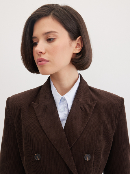 Пиджак вельветовый Marou, цвет: коричневый, Mar6_2602 купить онлайн
