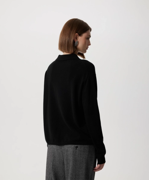 Рубашка вязаная GLVR, цвет: Черный, 225G31GAC3803 купить онлайн