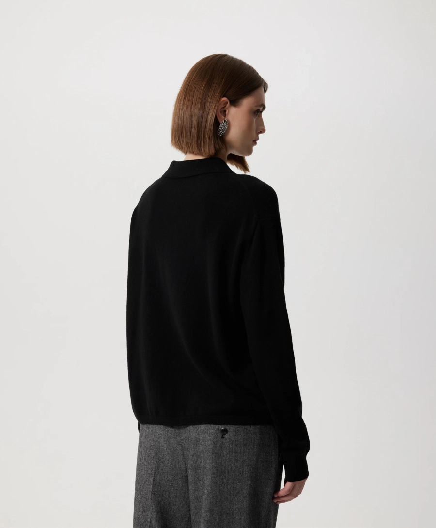 Рубашка вязаная GLVR, цвет: Черный, 225G31GAC3803 купить онлайн