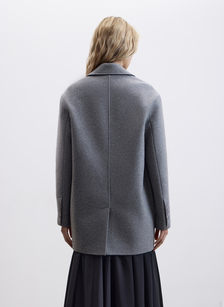 Полупальто объемного силуэта ALL WE NEED, цвет: Светло-серый, 2602W5173-04 купить онлайн