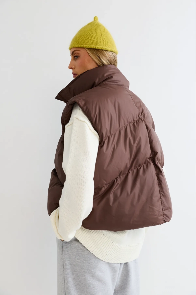 Жилет Erist store, цвет: коричневый, НФ-00003206 купить онлайн