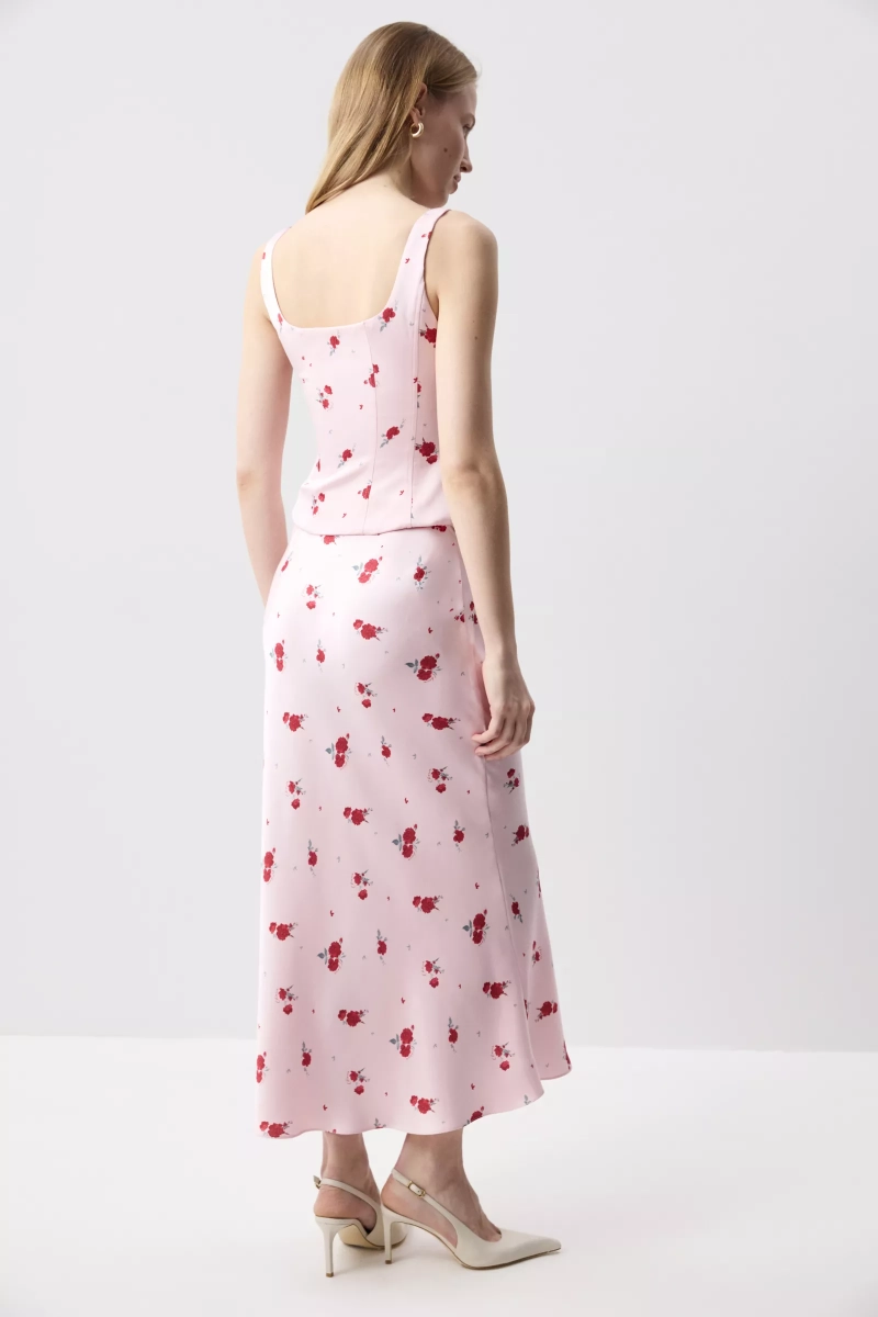 Топ корсетный Charmstore, цвет: цветы на светло-розовом, 114-56060-1003 купить онлайн