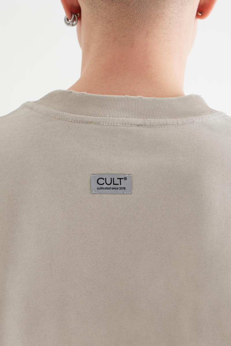 Футболка «Камень» CULTBASE, цвет: серый,  купить онлайн