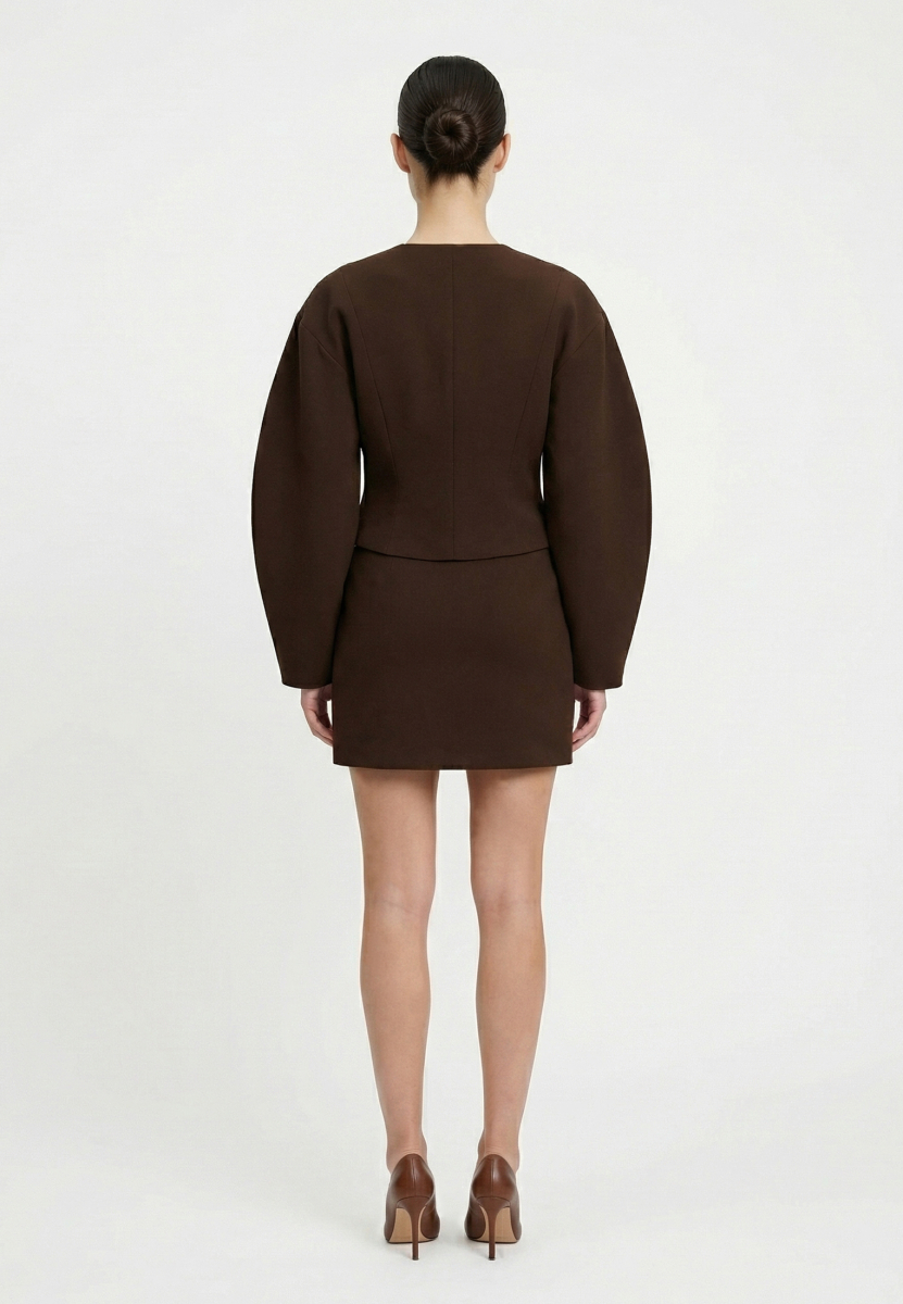 Жакет с округлым рукавом REFERT, цвет: коричневый, 04-3745/2-2511 купить онлайн