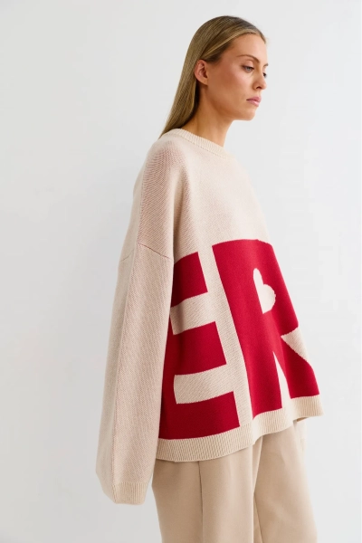 Джемпер c логотипом Erist store, цвет: красный, НФ-00003251 купить онлайн