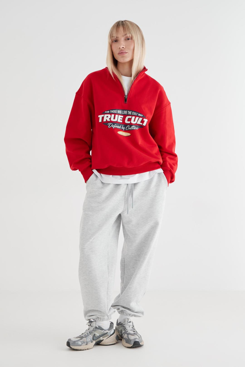 Анорак с принтом CULTBASE, цвет: красный,  купить онлайн