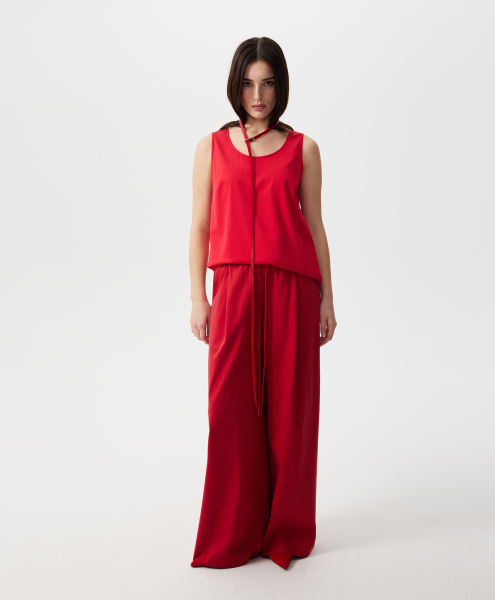 Топ с матовым блеском GLVR, цвет: красный, 126G25GAC2405 купить онлайн