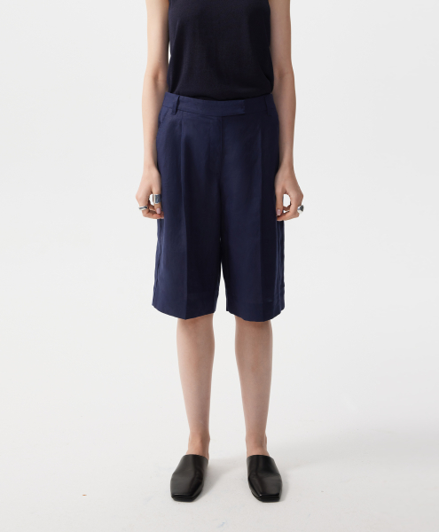 Шорты льняные GLVR, цвет: Черный, 126G23GAC6004 купить онлайн